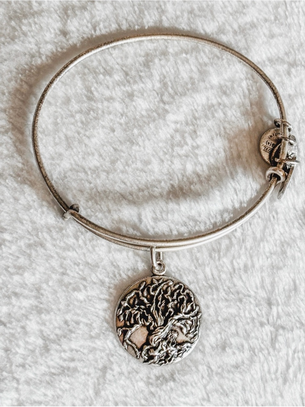 Alex and Ani Tree of Life Charm Bangle Bracelet - Silver